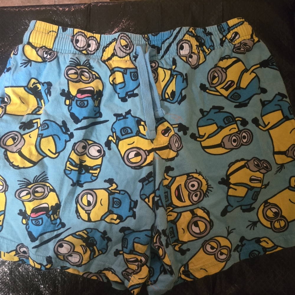 Despicable Me Minions Fleexe Pajama Shorts Medium